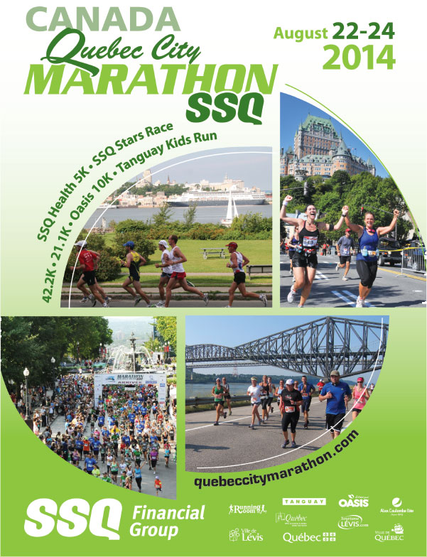 quebec city marathon flyer