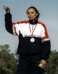 Tanya Blake with medal
