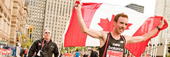 Coolsaet and Gillis at 2011 Virgin London Marathon