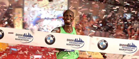 Kipsang, oh so close in Frankfurt