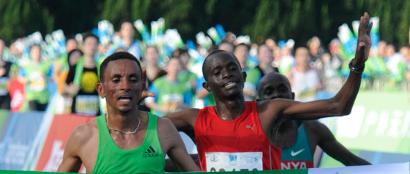 Dereje Abera wins Hong King Marathon 2012