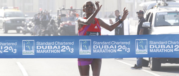 Ethiopians dominate Dubai 2013