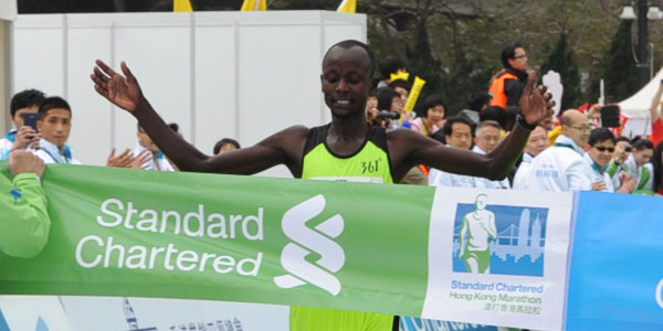 Julius Maisei wins Hong Kong Marathon