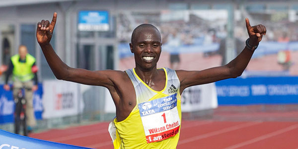 Chebet sets record in Amsterdam