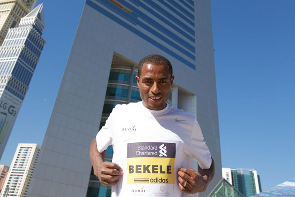 Kenenisa Bekele for Dubai Marathon