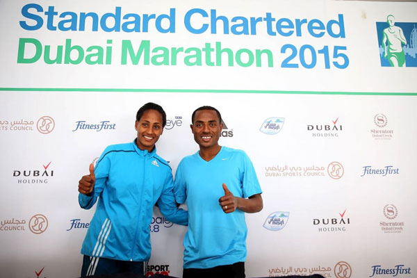 Bekele, Mergia chase Dubai Marathon records