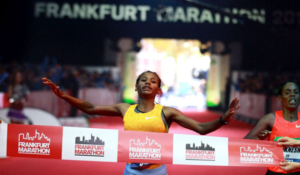 Ethiopian double at Frankfurt Marathon 2015