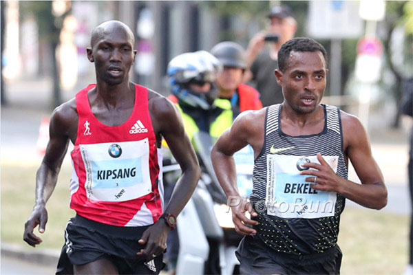 Bekele bests Kipsang in Berlin Marathon