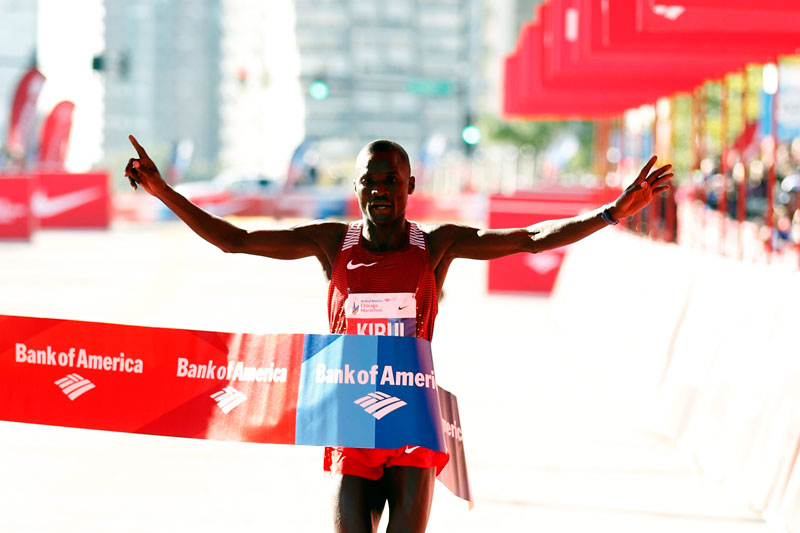 Kenyans Kirui and Kiplagat win Chicago Marathon 2016