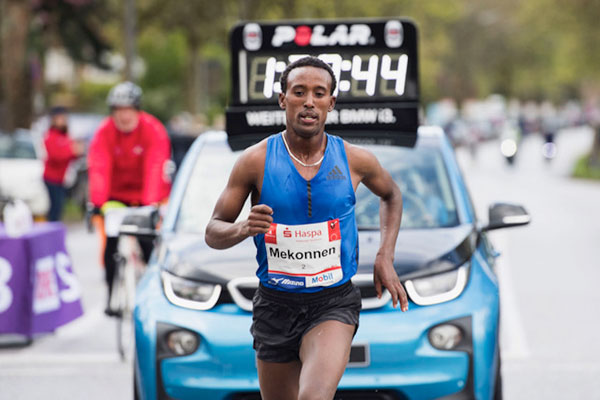 Mekonnen, Augusto win Hamburg Marathon titles