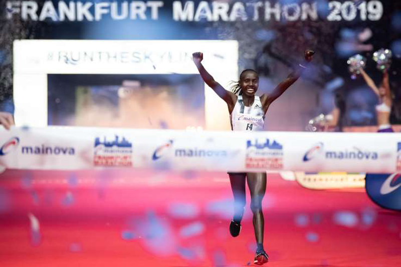 Valary Aiyabei wins Frankfurt Marathon in Course Record